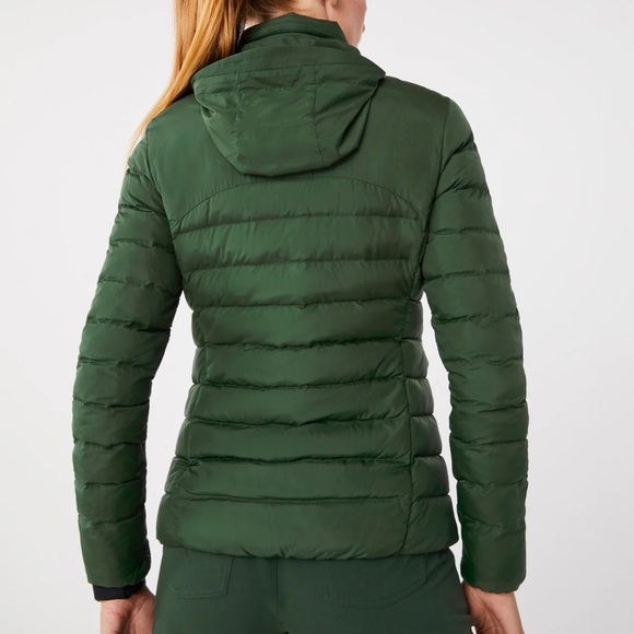 FIGS PUFFER JACKET BRITISH RACING GREEN XXS - Picture 10 of 12